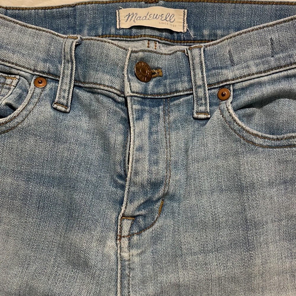 Madewell high rise crop jeans
